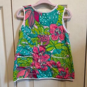 Lilly Pulitzer Pink and Green Floral Dress